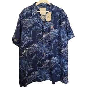 NWT Tommy Bahama University Of Arizona Wild Cats Blue Palm Men's Hawaiian Shirt